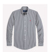 Ralph Laur* Lapel Striped POLO Long Sleeve Shirt