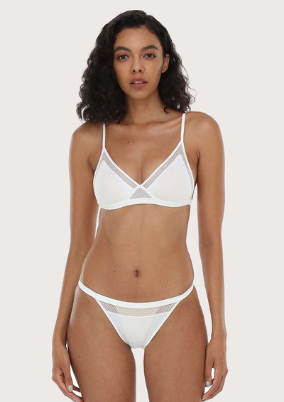 HSIA Polka Dots Triangle Wireless Bralette
