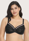 Jessamine Contrast Color Lace Underwire Bra Bundle