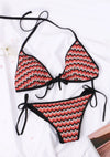 Two Piece Halter Tie Side Bikini Bathing Suit