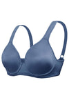 HSIA Blue Unlined Full Coverage Minimizer Bra