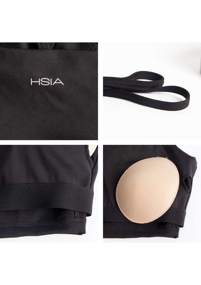 HSIA Wireless Low-Impact Crisscross Padded Sports Singlet