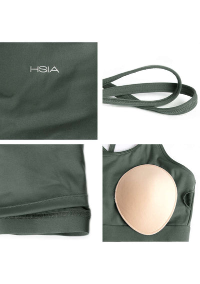 HSIA Wireless Low-Impact Crisscross Padded Sports Singlet