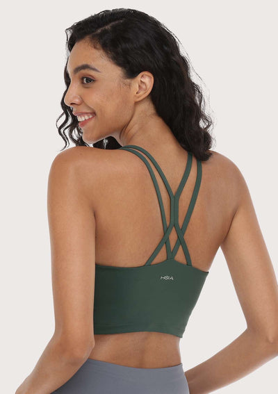 HSIA Wireless Low-Impact Crisscross Padded Sports Singlet