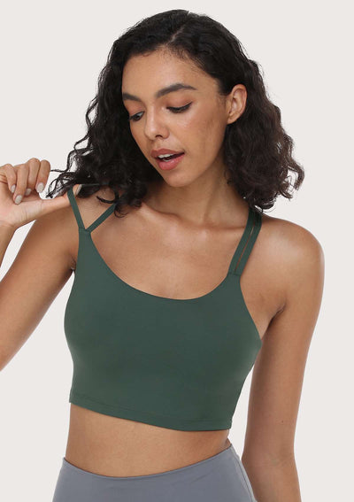 HSIA Wireless Low-Impact Crisscross Padded Sports Singlet