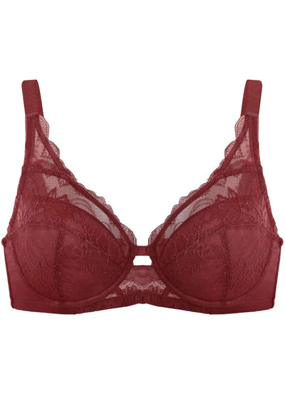 HSIA Lightly Padded Minimizer Lace Bra