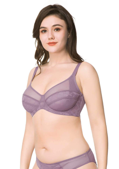 Amour Sheer Lace Unlined Bra