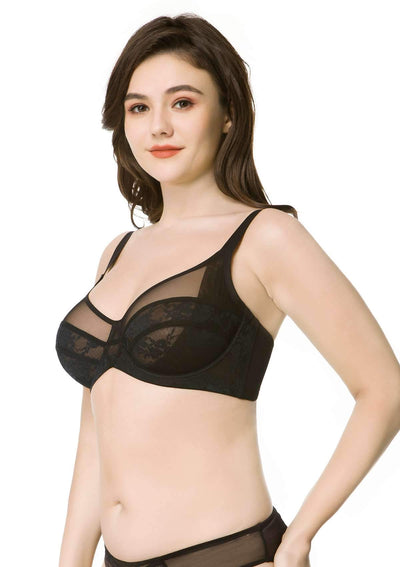 Amour Sheer Lace Unlined Bra