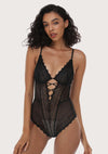 Lovelush Unlined Underwire Lace Low Back Teddy