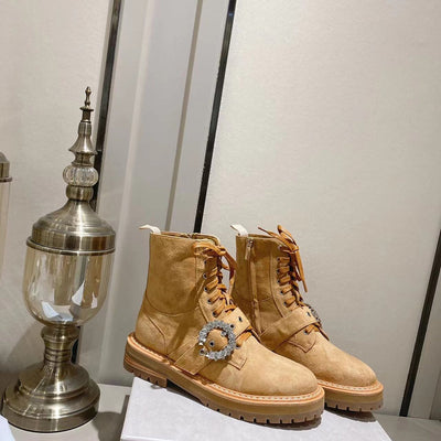 Jimmy Cho* new 1: 1 VIP top quality military boots for autumn and winter