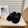 A*Wang new thick-soled furry sandals