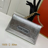 𝙏𝙊𝙈 𝙁𝙊𝙍* New metallic chain clutch bag