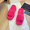 A*Wang new autumn and winter lambswool thick-soled platform sandals