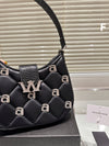 **Wang new crystal letter bag