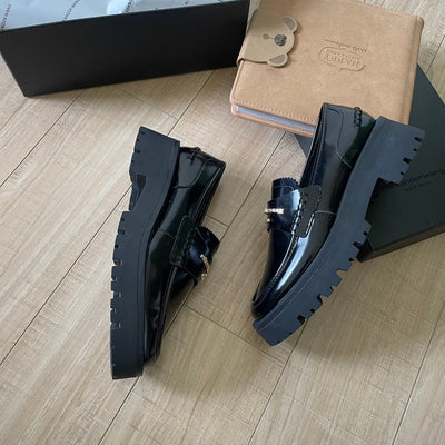 A*Wang new letter leather shoes