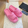 A*Wang new autumn and winter lambswool thick-soled platform sandals