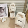 A*Wang new thick-soled furry sandals