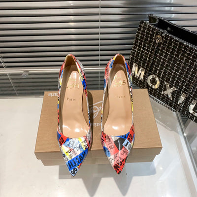 CL classic high-heeled shoes with red soles
