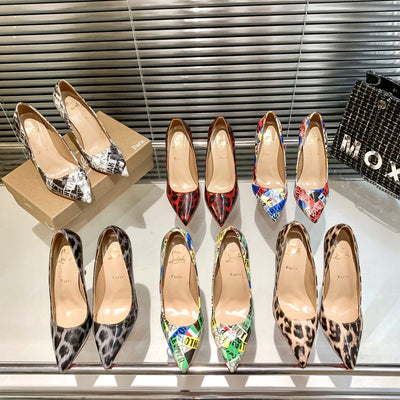 CL classic high-heeled shoes with red soles
