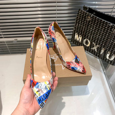 CL classic high-heeled shoes with red soles
