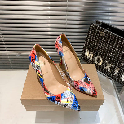 CL classic high-heeled shoes with red soles