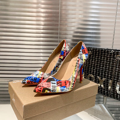 CL classic high-heeled shoes with red soles