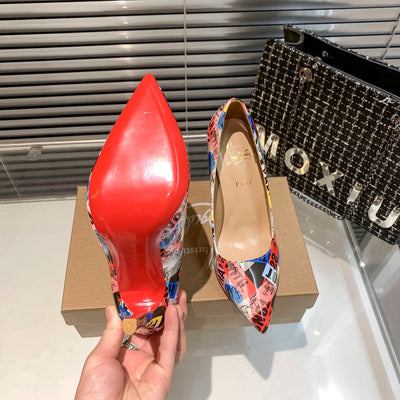 CL classic high-heeled shoes with red soles