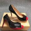 Loubouti* new fish mouth red sole high heels