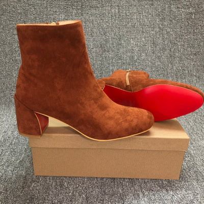 Loubouti* new 1: 1 VIP red-soled autumn and winter short boots