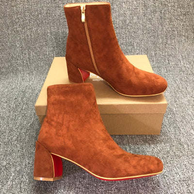 Loubouti* new 1: 1 VIP red-soled autumn and winter short boots
