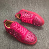 Loubouti* new rivet shoes red