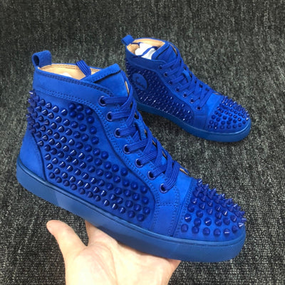 Loubouti* new high-top rivet shoes