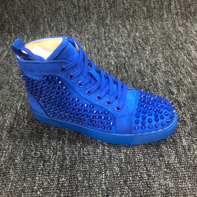 Loubouti* new high-top rivet shoes