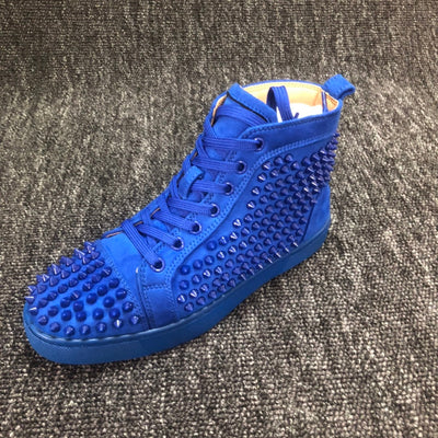Loubouti* new high-top rivet shoes