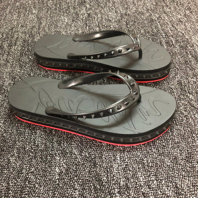 Loubouti* new red bottom flip flops