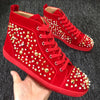 Loubouti*1: 1 VIP  Christmas high-top women's shoes