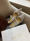 Jimmy Cho* new pearl crystal shoes