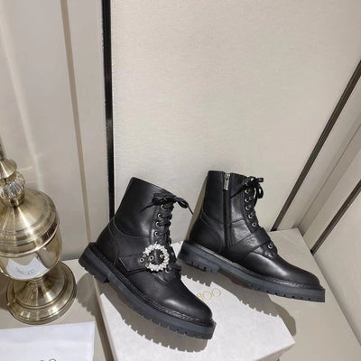 Jimmy Cho* new 1: 1 VIP top quality military boots for autumn and winter
