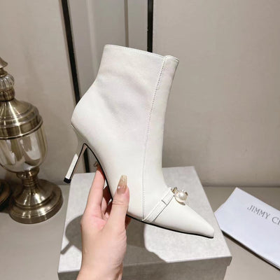 JIMMY CHO* new 1: 1 VIP pearl high quality short boots