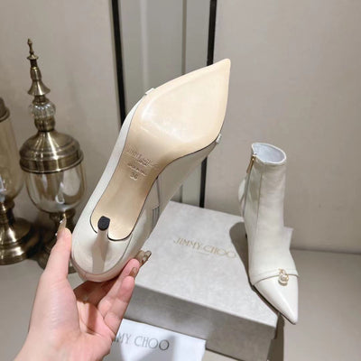JIMMY CHO* new 1: 1 VIP pearl high quality short boots