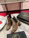 Christi* Loubout* 1:1 VIP  Top quality new leopard print boots