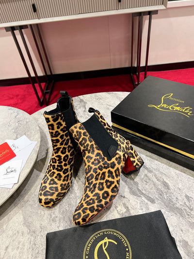 Christi* Loubout* 1:1 VIP  Top quality new leopard print boots