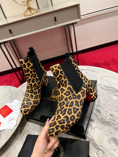 Christi* Loubout* 1:1 VIP  Top quality new leopard print boots