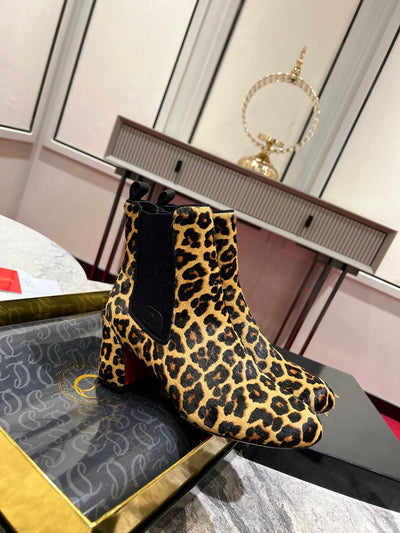 Christi* Loubout* 1:1 VIP  Top quality new leopard print boots