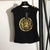 Balmai* new hot stamping printing custom metal shoulder buckle sleeveless T-shirt small vest