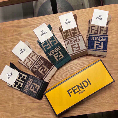 New Fendi socks in pure cotton