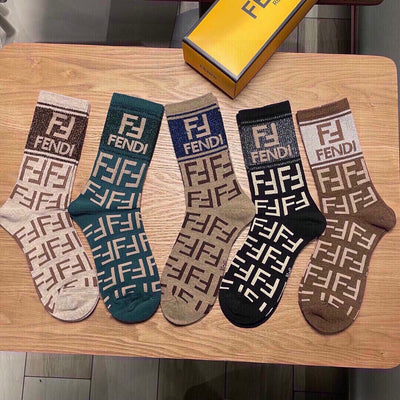 New Fendi socks in pure cotton