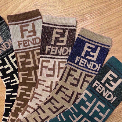 New Fendi socks in pure cotton