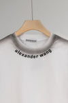 Alexander Wang collar letter short sleeve