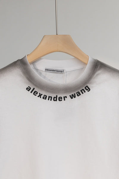 Alexander Wang collar letter short sleeve